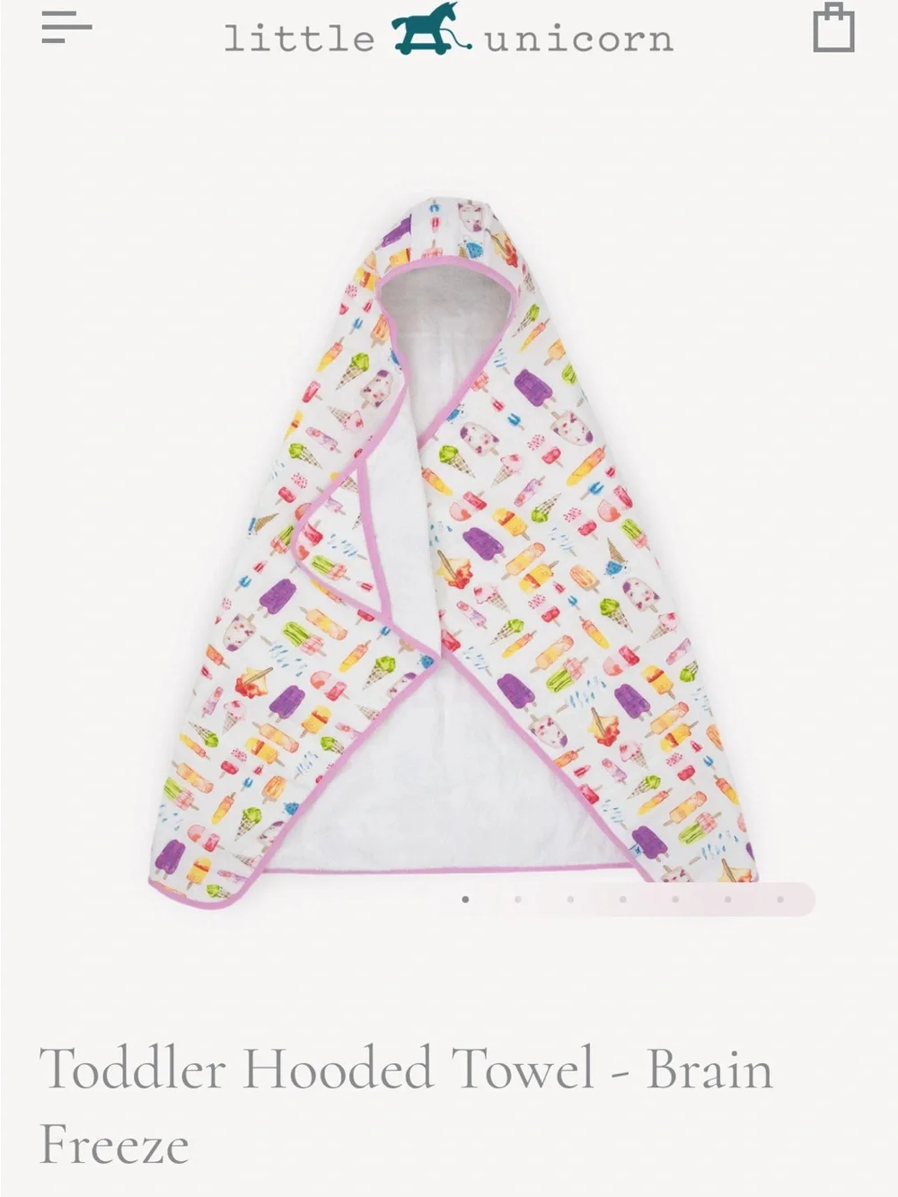 Little Unicorn Hooded Bath Towel